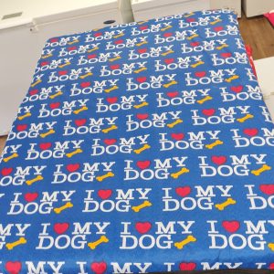 I love my Dog Print Dog Bed